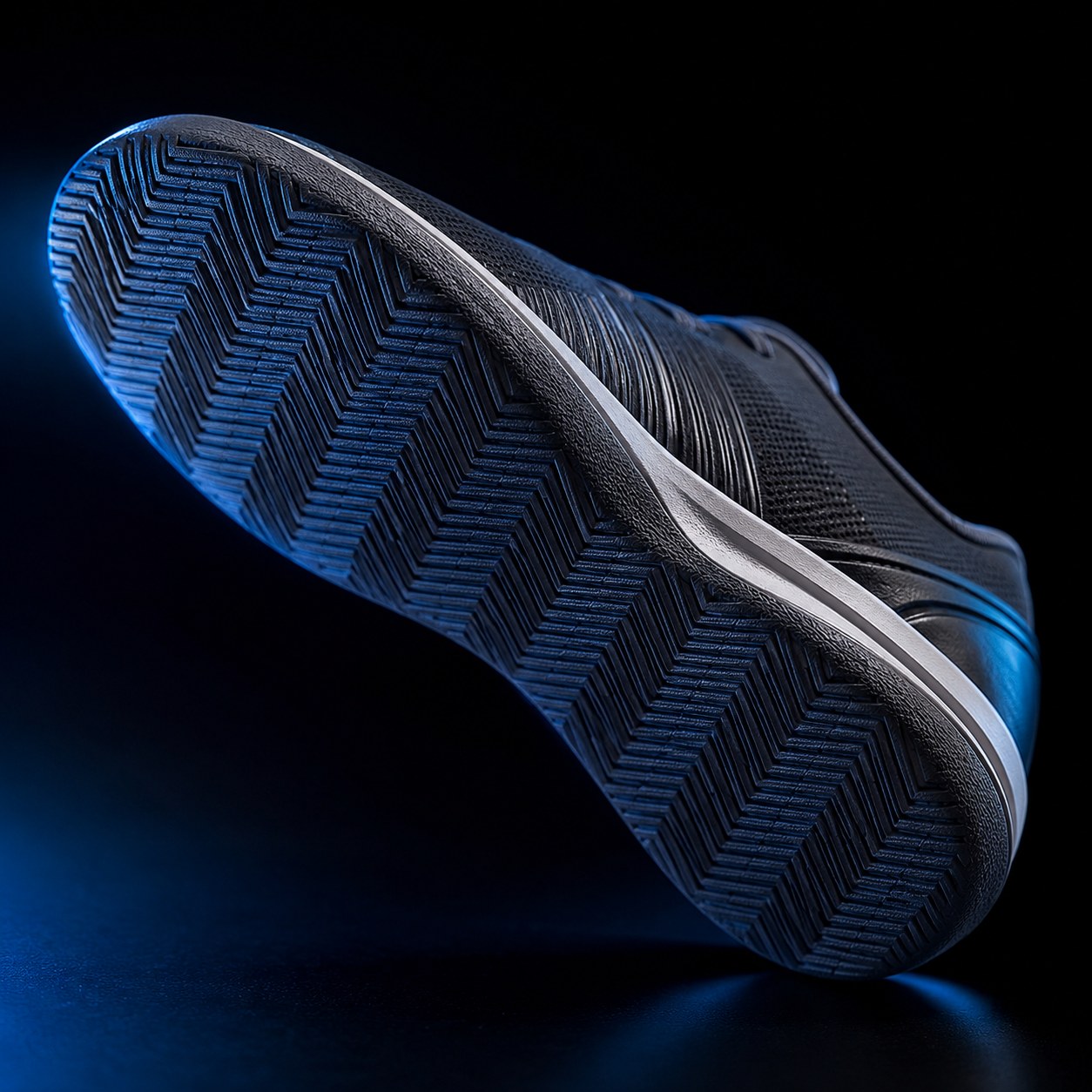 Indoor court IC flat outsole close-up